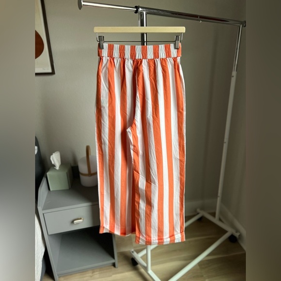 Sasha Belted Striped Organic Cotton Wide-Leg Pants Mara Hoffman - S - Picture 2 of 8